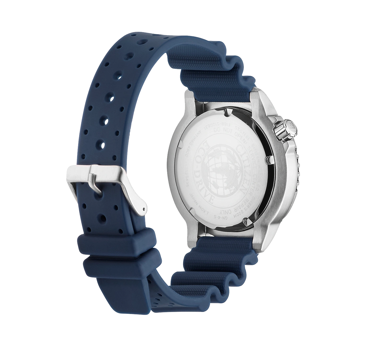Citizen Promaster Dive Eco-Drive BN0151-17L – vue du fond de boîtier