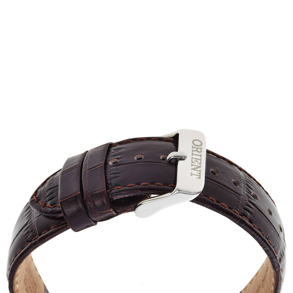 Orient Bambino Version 2 Crème FAC00009N0 – détail du bracelet et de la boucle