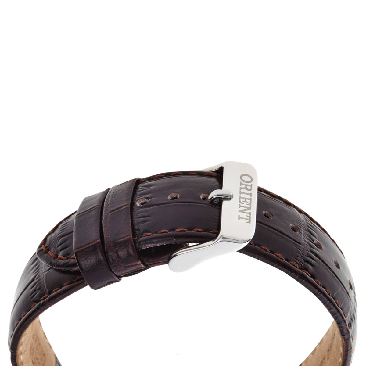 Orient Bambino Version 2 Crème FAC00009N0 – détail du bracelet et de la boucle
