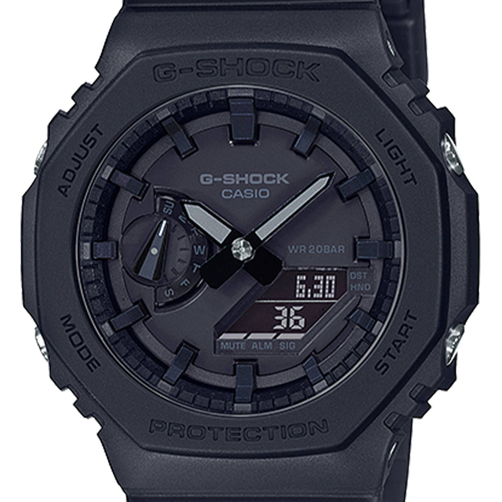 Casio G-Shock GA-2100 Carbon Core GA-2100-1A1ER – détail du cadran