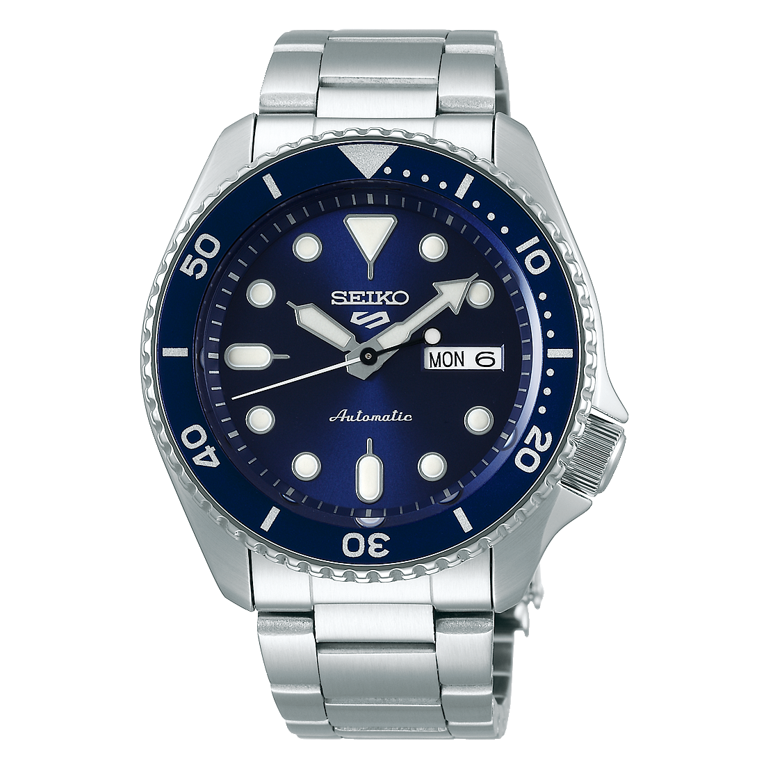 Seiko 5 Sports Bleue SRPD51K1 – vue de face